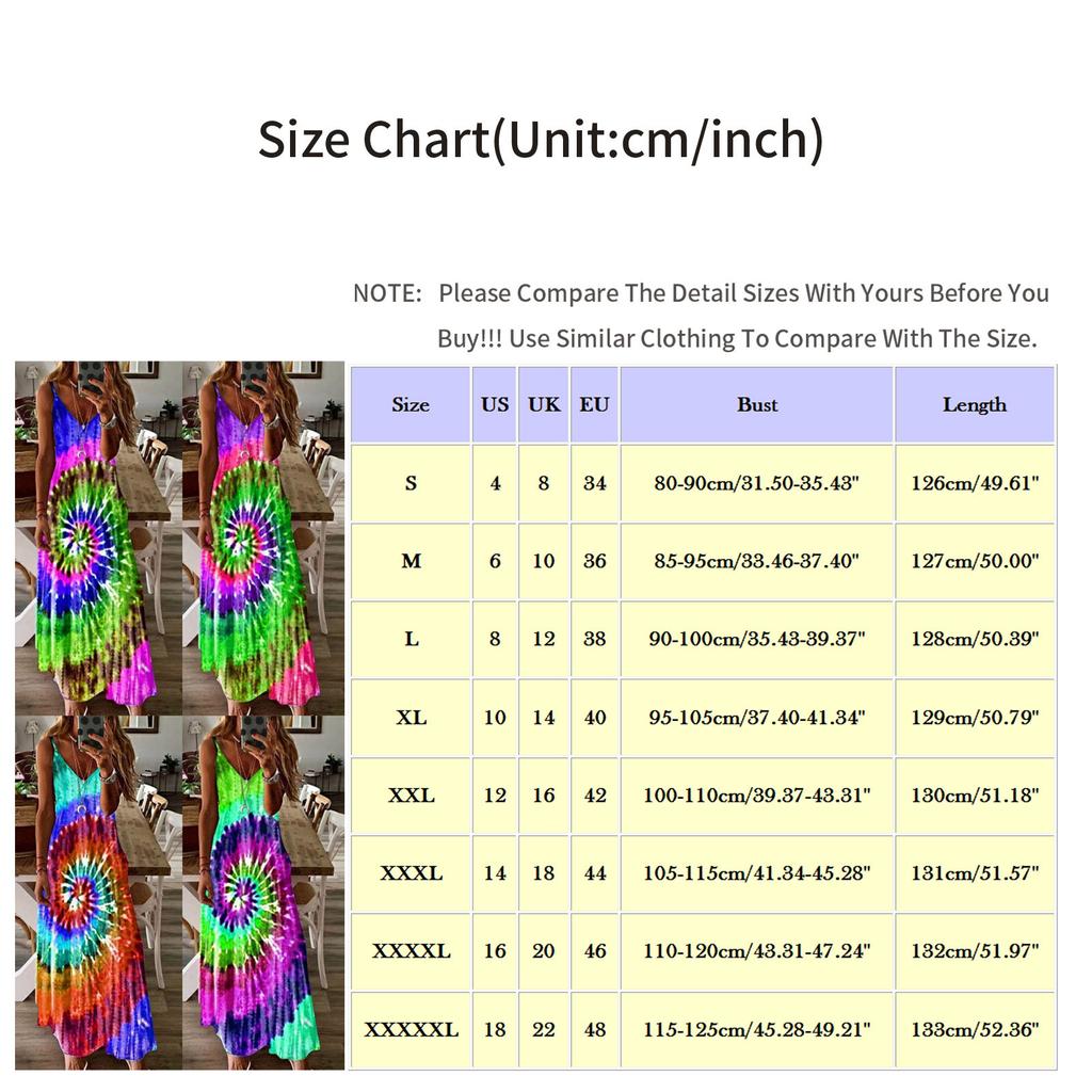Dámské maxi šaty s volným výstřihem do V s jednoduchým potiskem v barvě kravaty dlouhé šaty