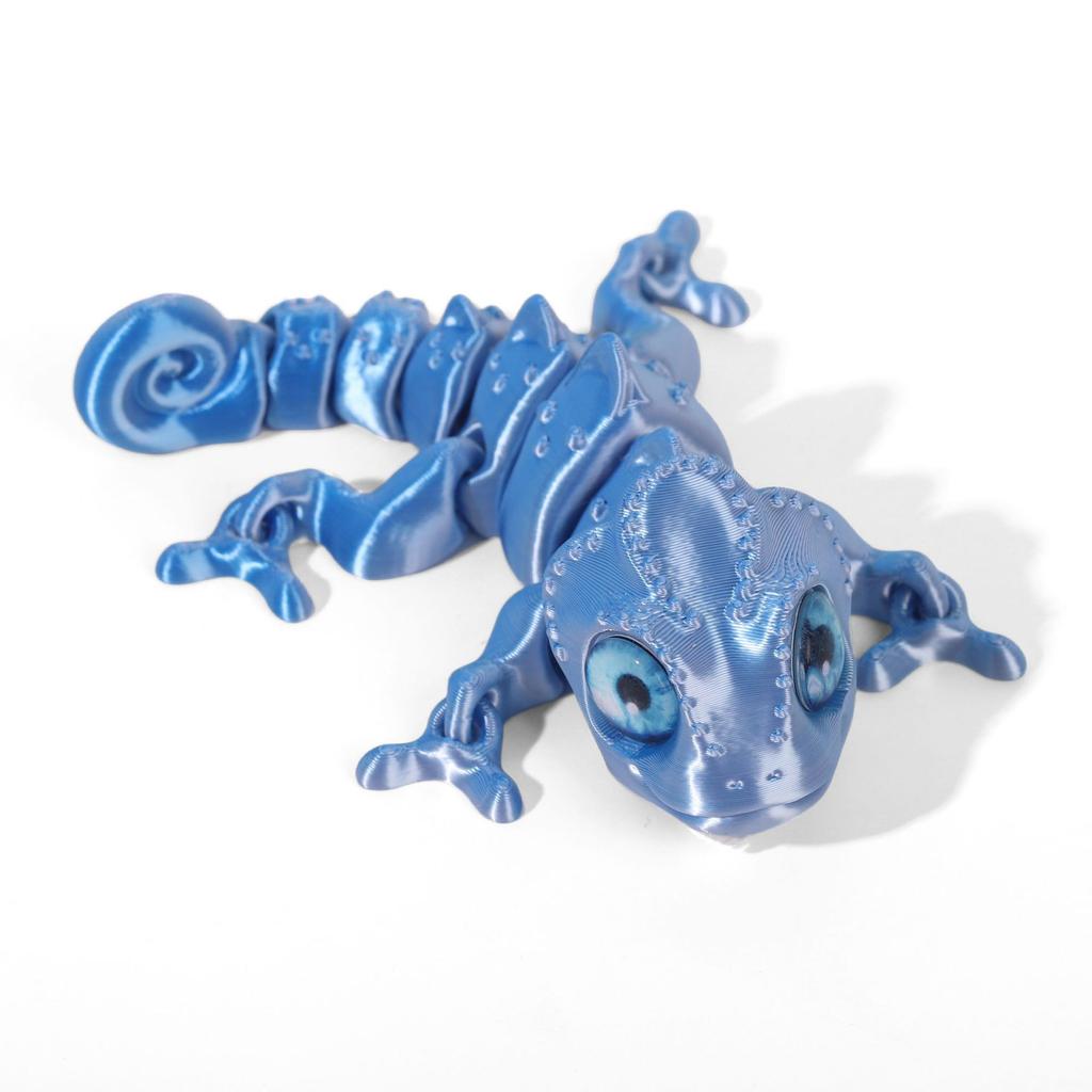 14cm 3D Printing Chameleon Toy Simulation Eyeball Chameleon Animal Model Figure Home Decoration Creative Toy Gifts