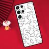 Cute Dino Case For Samsung Galaxy S24 S26 Ultra S21 S22 S20 S23 S25 Ultra Plus S10 S25 FE Cover Funda