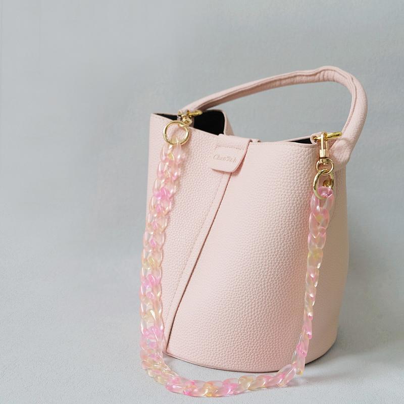 New Woman Bag Accessory Parts Neon Chain Candy Crossbody Resin Luxury Strap Women Hanging Chains Acrylic Shoulder Chain