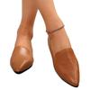 Flat-soled Women's Shoes 2025 New Simple Pointed Snake Pattern Flat-soled Single Shoes Foreign Trade Large Size One-pedal Lazy Shoes