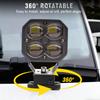 Universal Quick Release Bracket Hood Led Ditch Pods Work Cube Lights Mount Holder for SUV 4X4 Offroad Cars Adjustable Black