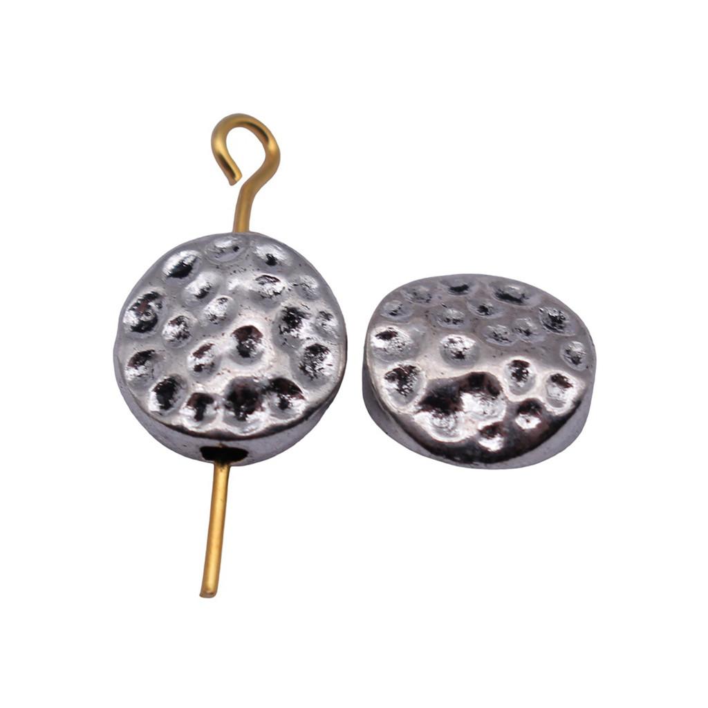 Runde Perlen mit kleinem Loch Antike Metallanhänger Abstandshalter Schmuckherstellung Zubehör