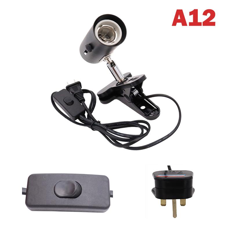 Zestaw lamp gadów Uva + Uvb Clip-On Ceramiczny uchwyt na światło Turtle Basking Uv Heating