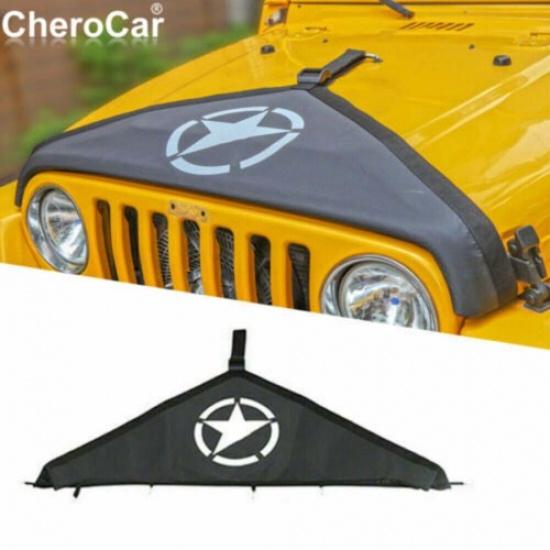 Front Engine Hood Bra Cover Protecter Accessories For Jeep Wrangler TJ 1997-2006