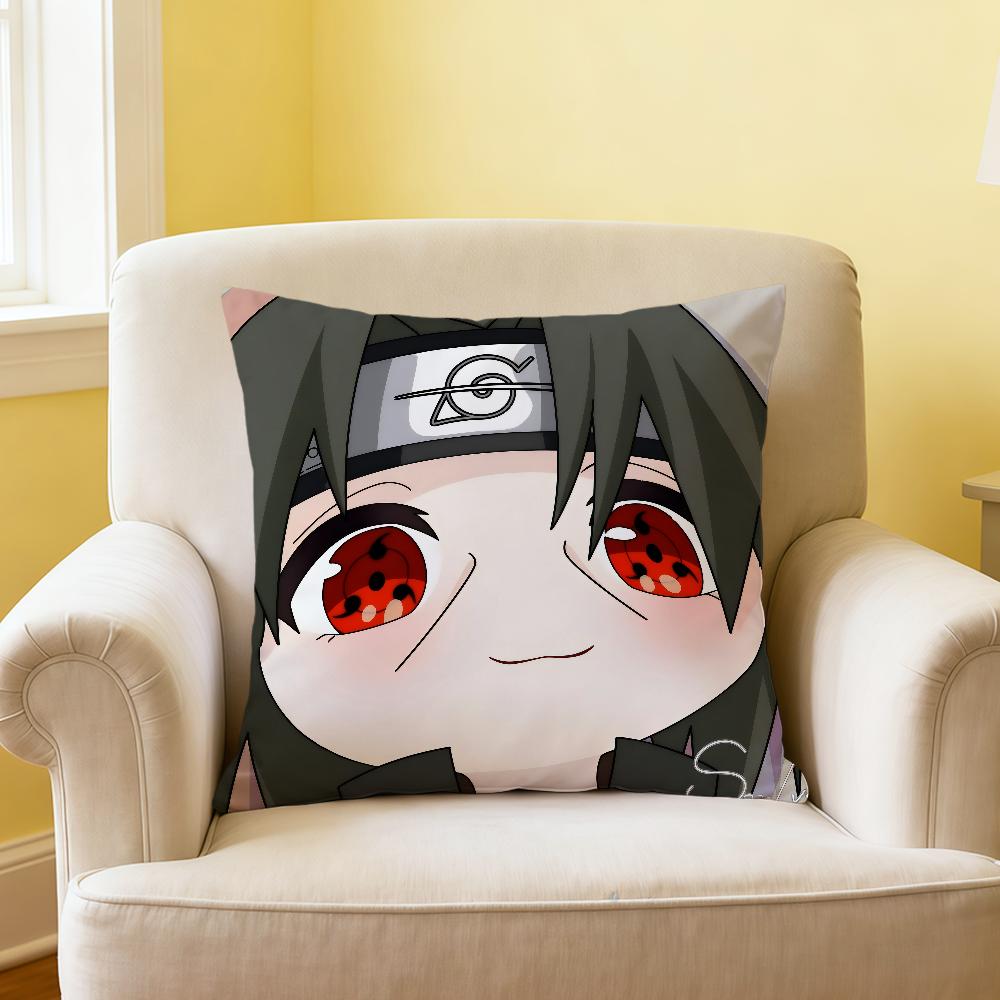 Classic Japan Anime NNaruto Chibi Kawaii Soft Pillowcase Sofa Home Living Room Decor Protective Covers Hogar Pillow Cover