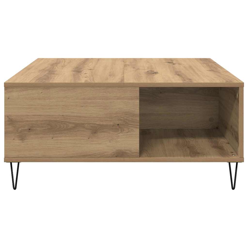 Artisan Oak Coffee Table 80 x 80 x 36.5 cm Particleboard