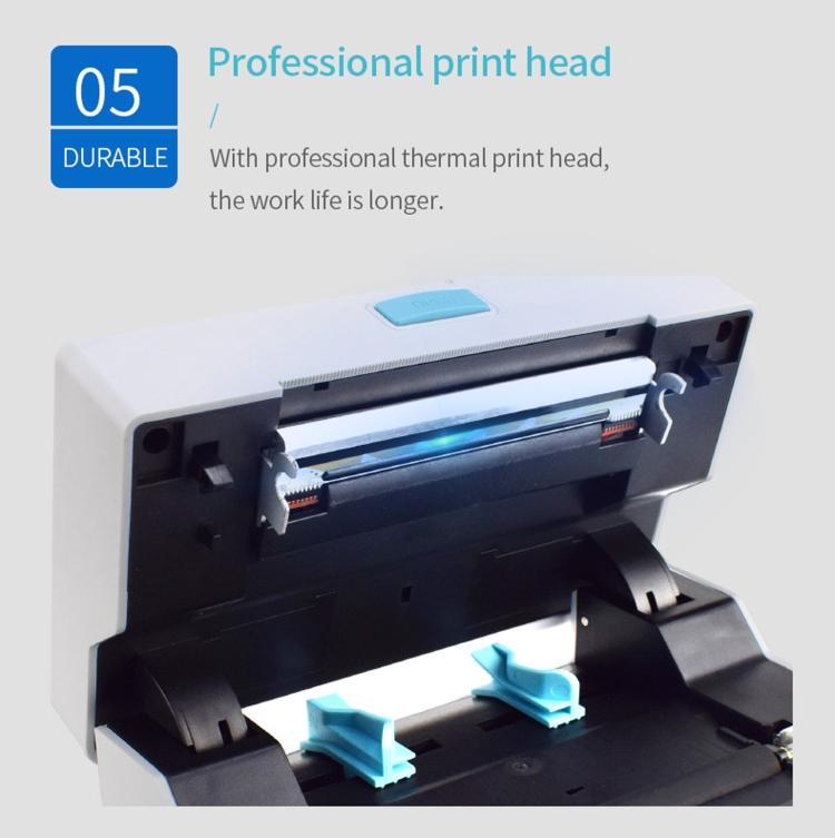 POS-9220 100x150mm Thermal Express Bill Self-adhesive Label Printer, USB + Bluetooth with Holder Version, EU Plug