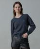 Aheule Noelle Wholegarment Cashmere Wool V-Neck Knit_Charcoal
