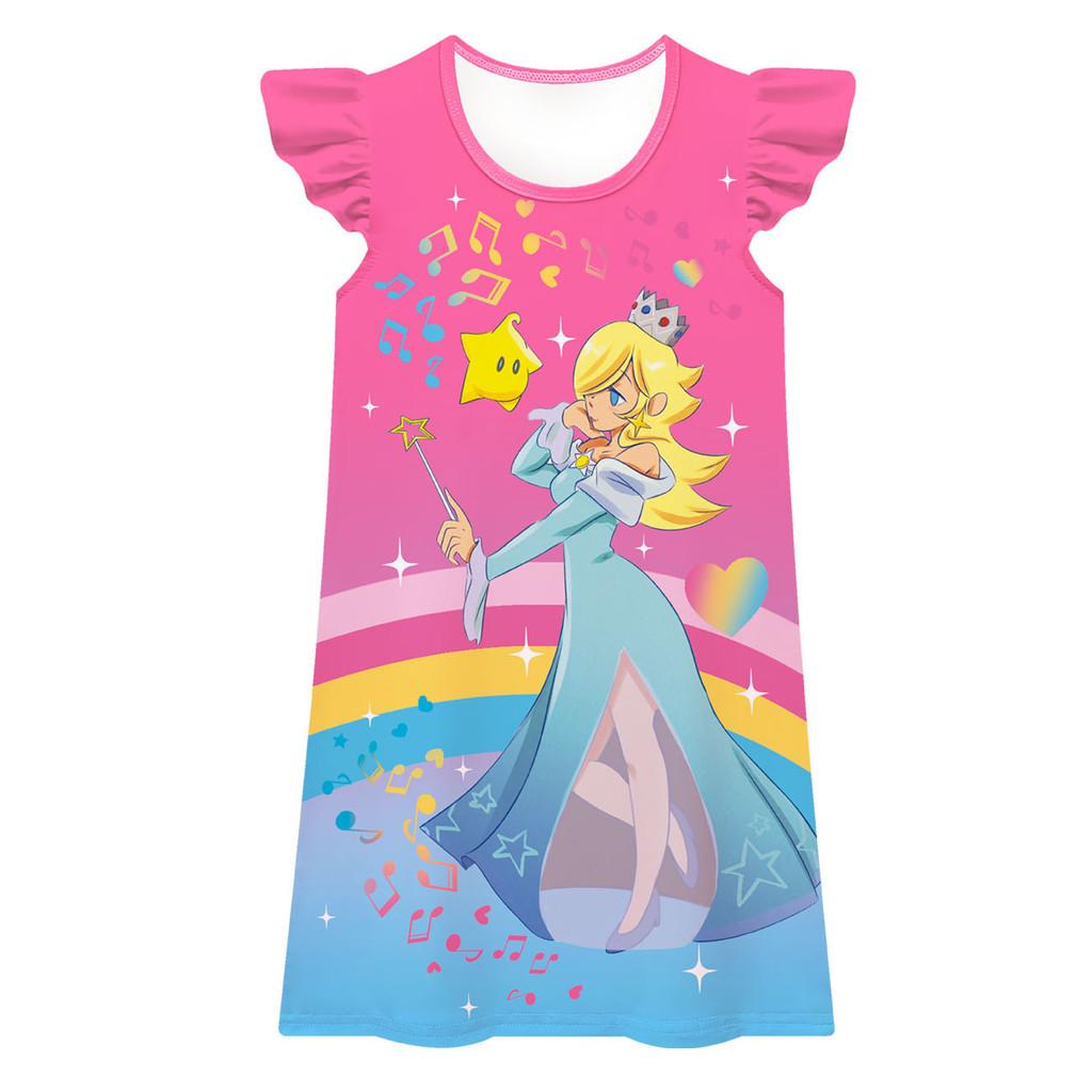 

83068 Kids Girls Princess Rosalina Printed Colorful Dress 100cm розы красного