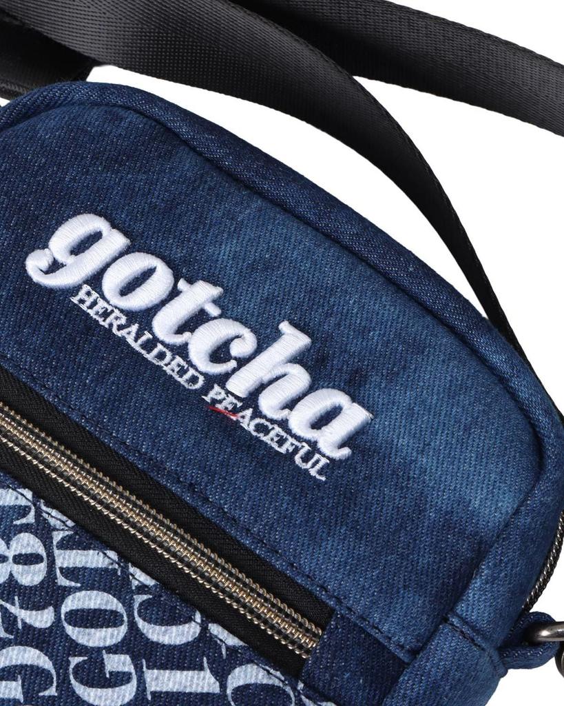 [Gatcha] Water-repellent Denim Mini Shoulder Bag Pouch 262G8511L Indigo F