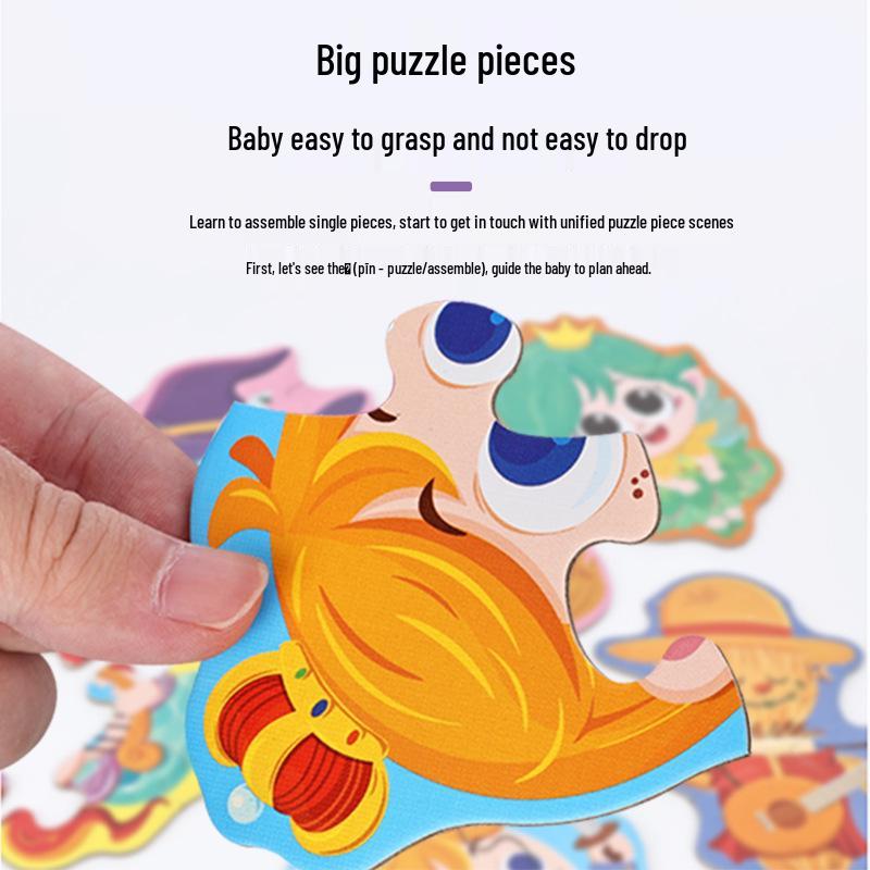 TEMU Educational Six-in-One Cognitive Puzzle: Animals & Transportation for Kindergarteners