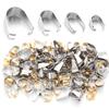 50/200pcs Stainless Steel Clip Clasps Pendant Pinch Bail Clasp Buckle Hook Connector For DIY Jewelry Making Necklace Accessories