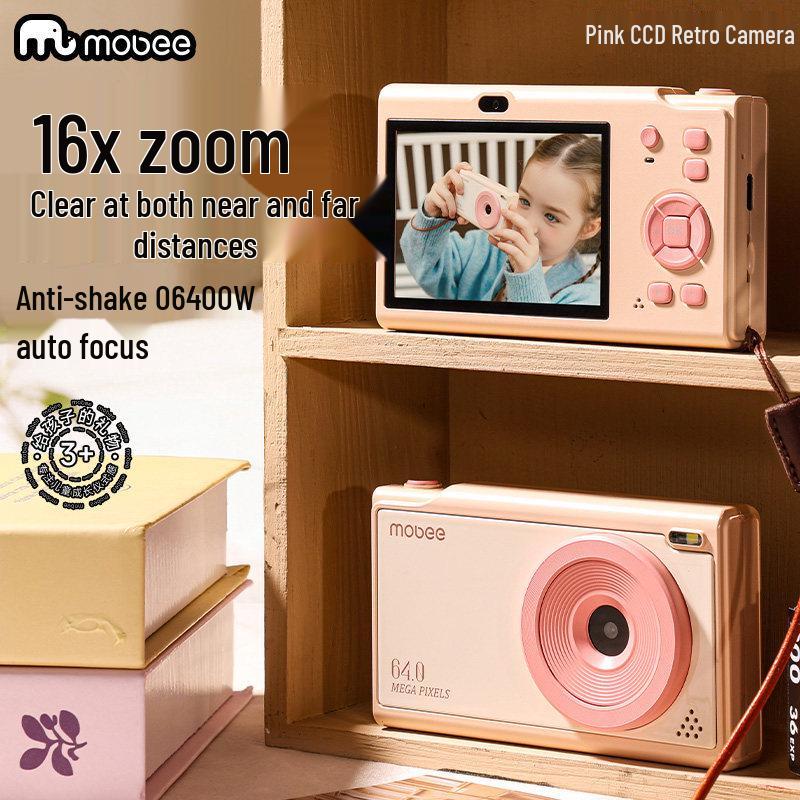 Mobee Retro CCD Kids' Digital HD Camera – Perfect Toy Gift for Boys & Girls.