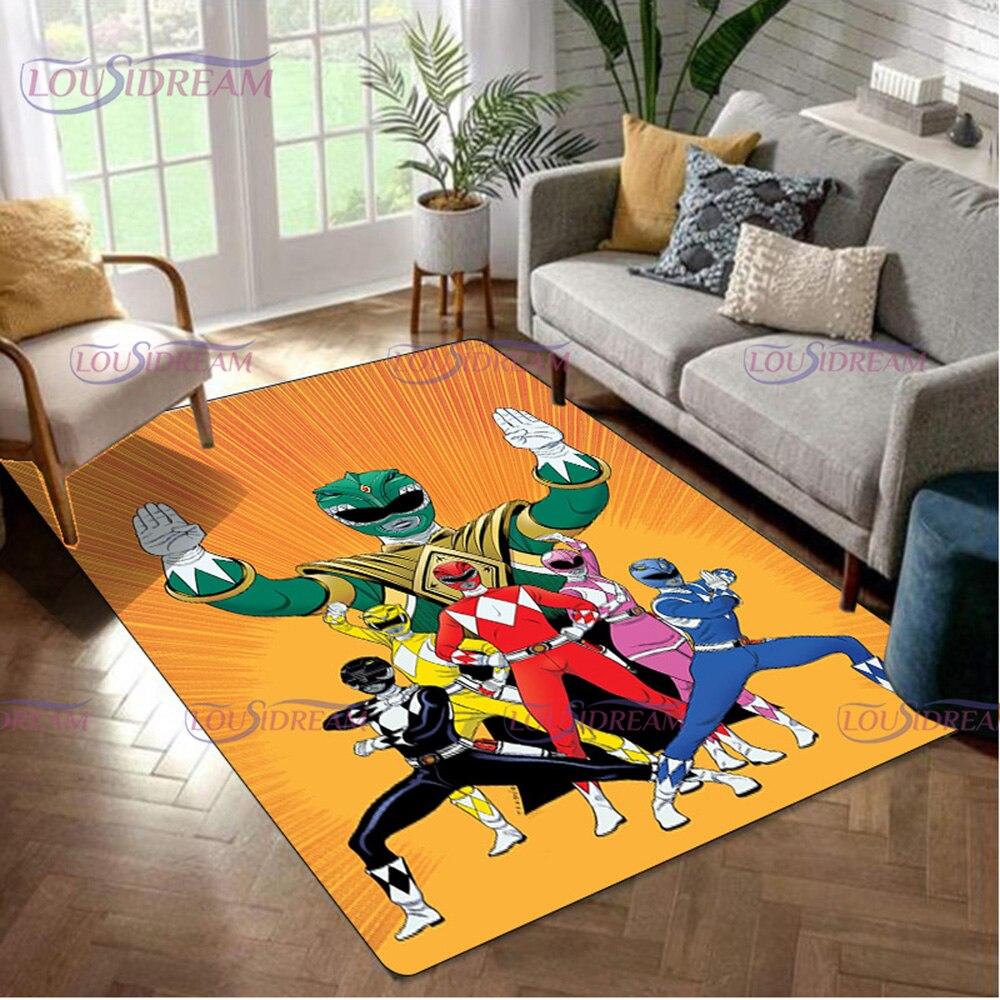 Area Dinosaur Power Popular Rangers Rug 3d Print Carpet Floor Mat Living Room Bedroom Decorate Large Area Carpet Kids Room Rug
