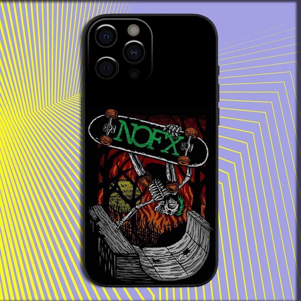 

Alternative Rock N-Nofx Phone Case For iPhone 16,15,14,13,12,11,Pro,X,XS,Max,XR,Plus,Mini Soft Black Cover iPhone15pro