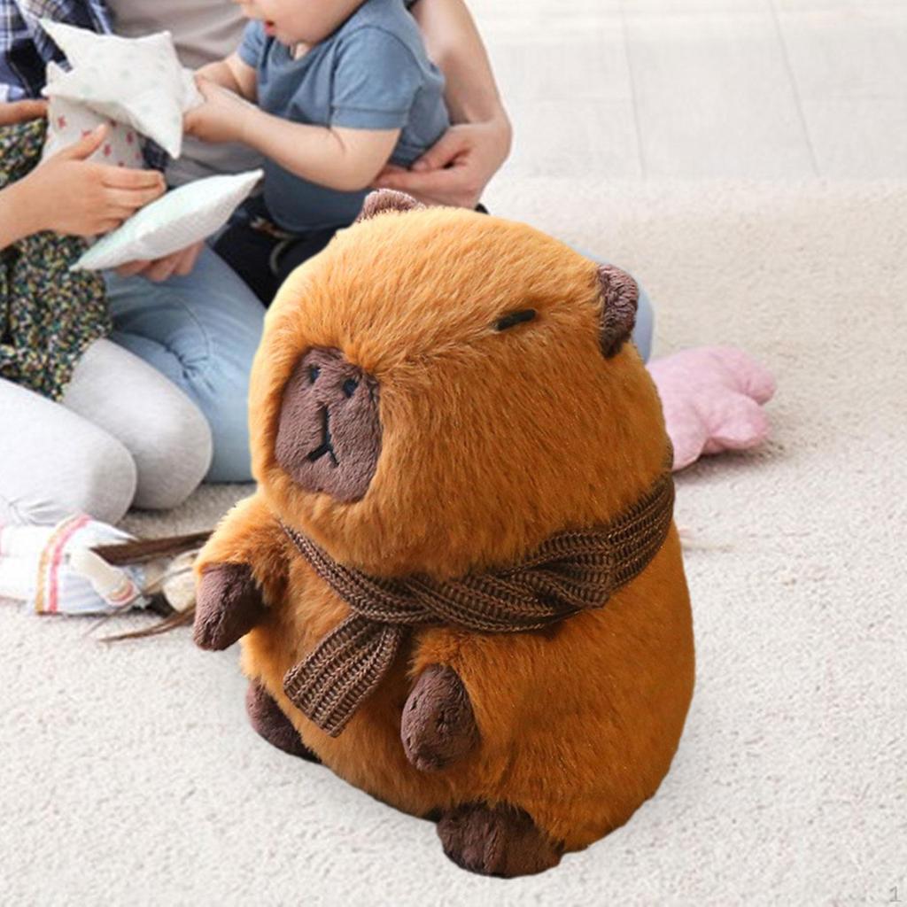 Capybara Doll Stuffed Animal Snuggling Home Decor, Collectible Toy for
