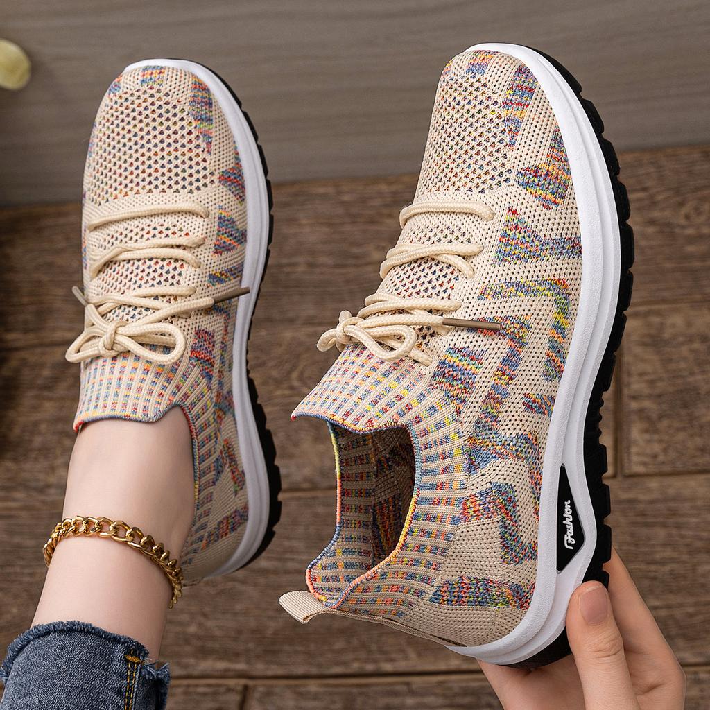 Tennis Shoes for Women Running Sneakers Non Slip Walking Sneakers Gym Workout Athletic Sport Casual Shoes Women's Breathable Work Knitted Shoes