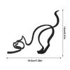 Desktop Decoration Home Ornament Art Sculpture Cat Decoration Abstract Line Ornament Cat Sculpture