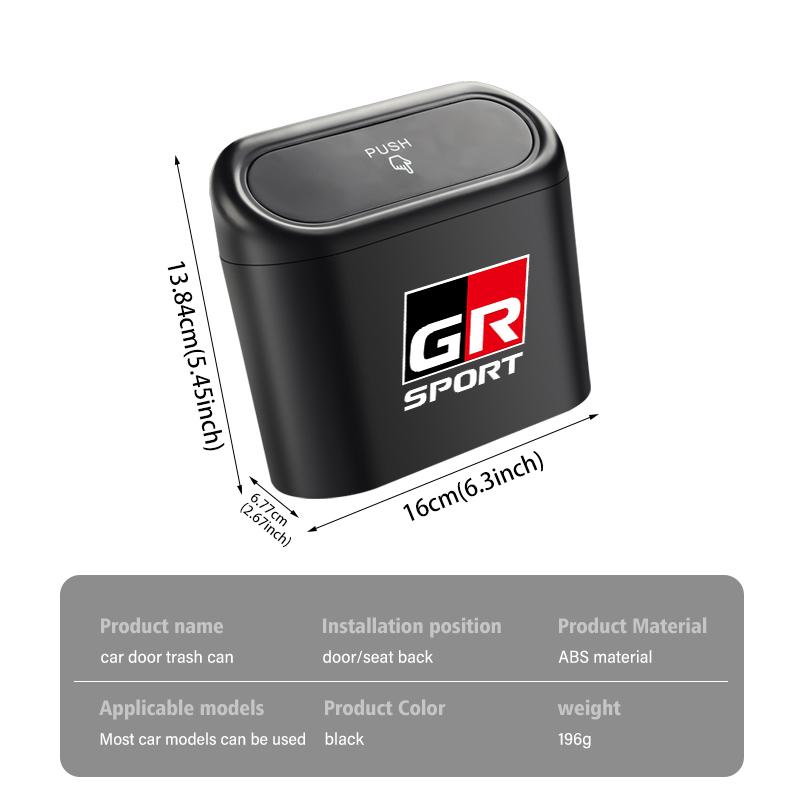 Car Hanging Trash Bin Storage Box Auto Accessories For Toyota GR Yaris WKSH8 Corolla Prius Aqua Vios Mirai Hilux Auris CHR