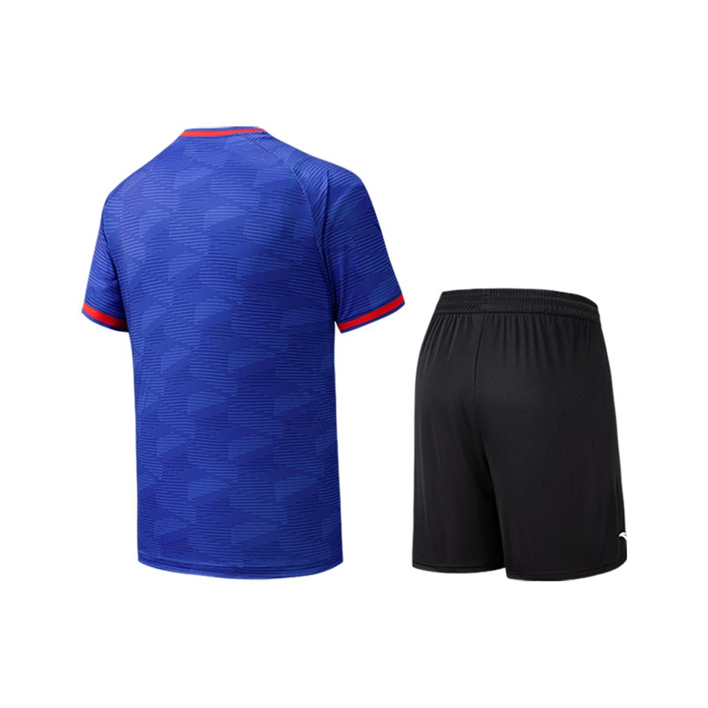 Anta Soccer Style Sports Fitness Running Professional Indoor Training Breathable Comfortable Lightweight V-Neck Basketball Set 952621209-3