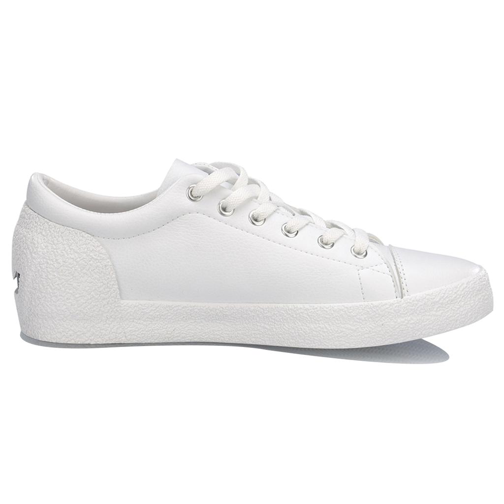 Li Ning Synthetic Leather Fashion Wear Resistant And Lightweight Low Top Skateboard Shoes Men's White AGCP055-2