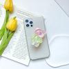 Bear Mobile Phone Airbag Holder Small Fresh Air Glitter Cushion Stable Portable Drama Watching Tool Support Ins