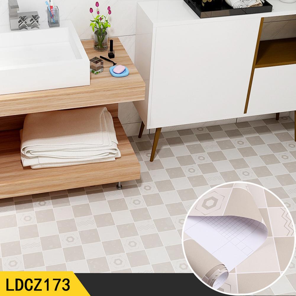 Bathroom Home Decoration Waterproof Floor Sticker Anti Slip Floor Sticker Long Lasting Durability Use Self-adhesive Waterproof