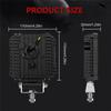 Car Led Work Light 4 Inch Strobe Headlight White Yellow Offroad Driving Spotlight Fog DRL Light For Truck Cars Suv Boat