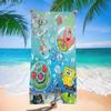 S-Sponge Bob S-S-SquarePants Microfiber Beach Towel Absorbent Quick Dry Soft Yoga Swimming Resort Mountain Climbing Towel