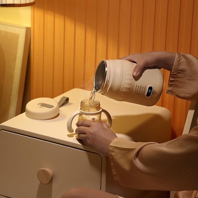 500ml Large Capacity Electric Water Boiling Cup Travel Portable Car Kettle Small Smart Heating Thermal Flask