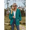 Spring and Autumn Women's Jacket Solid Color Pocket Long Sleeve Loose Hooded Sweatshirt Women Jacket