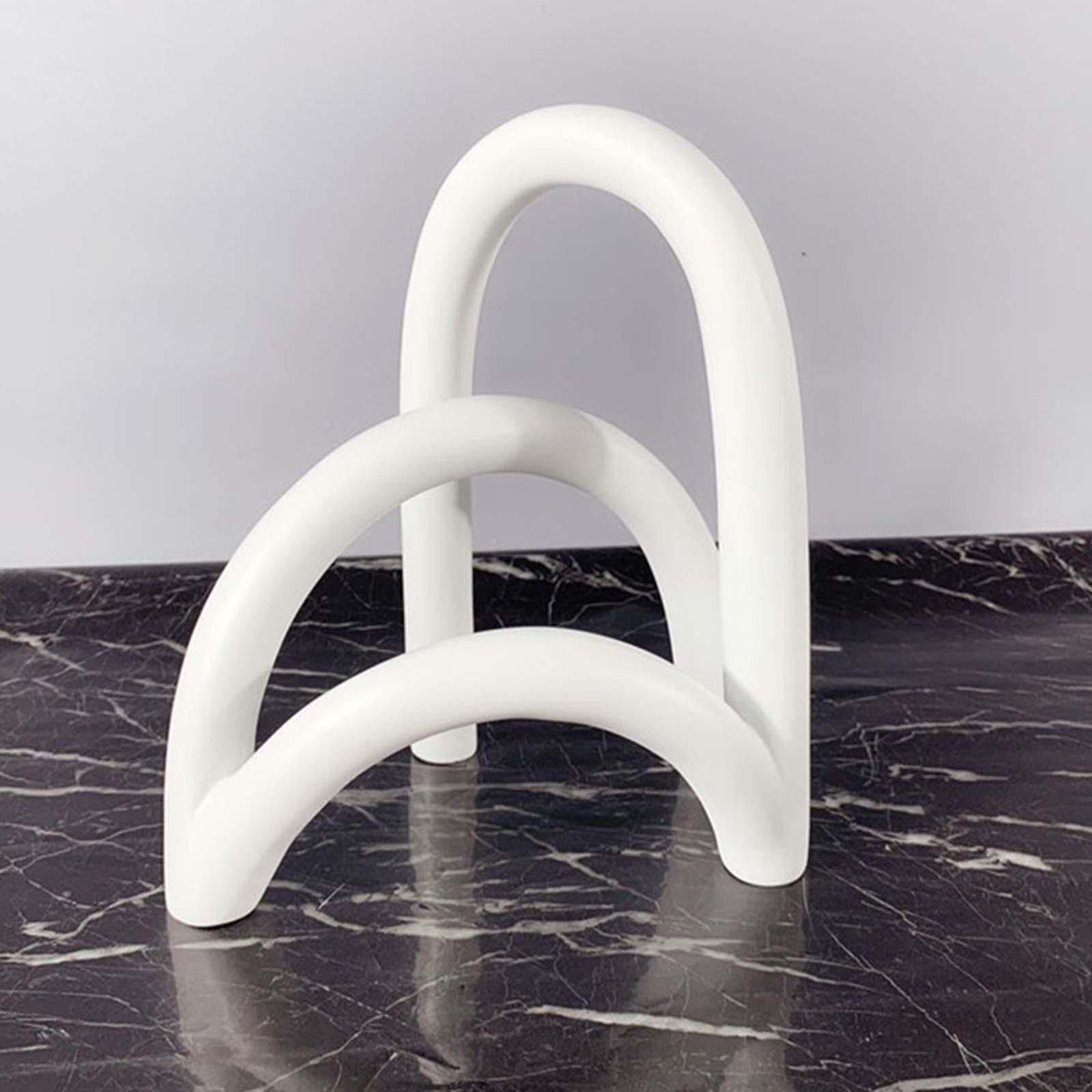 

Abstract Sculpture Crafts Figurine home Display Bookshelf Statue Table Centerpiece Ornament белый