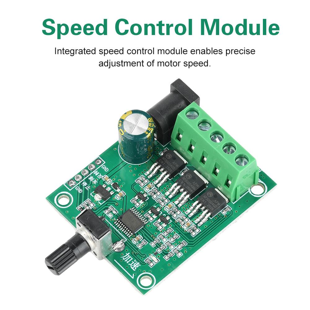 DC 5-24V Speed Controller Brushless Driver Module, 3 Phase Fan Motor Controller with DC Port For ESC, hard disk fan, DC motor