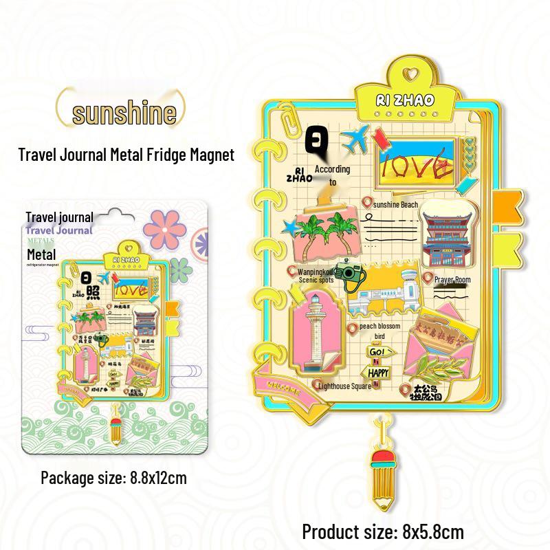 3D City Metal Fridge Magnet: Creative Cultural Souvenir Gift