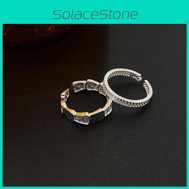 Chic Minimalist Dragon Scale Copper Ring With Exquisite Geometric Style For Fashionable Women