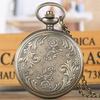 Antique Virgin Mary Jesus Theme Quartz Pocket Watch Necklace Clock Men Women Souvenir Pendant Gifts