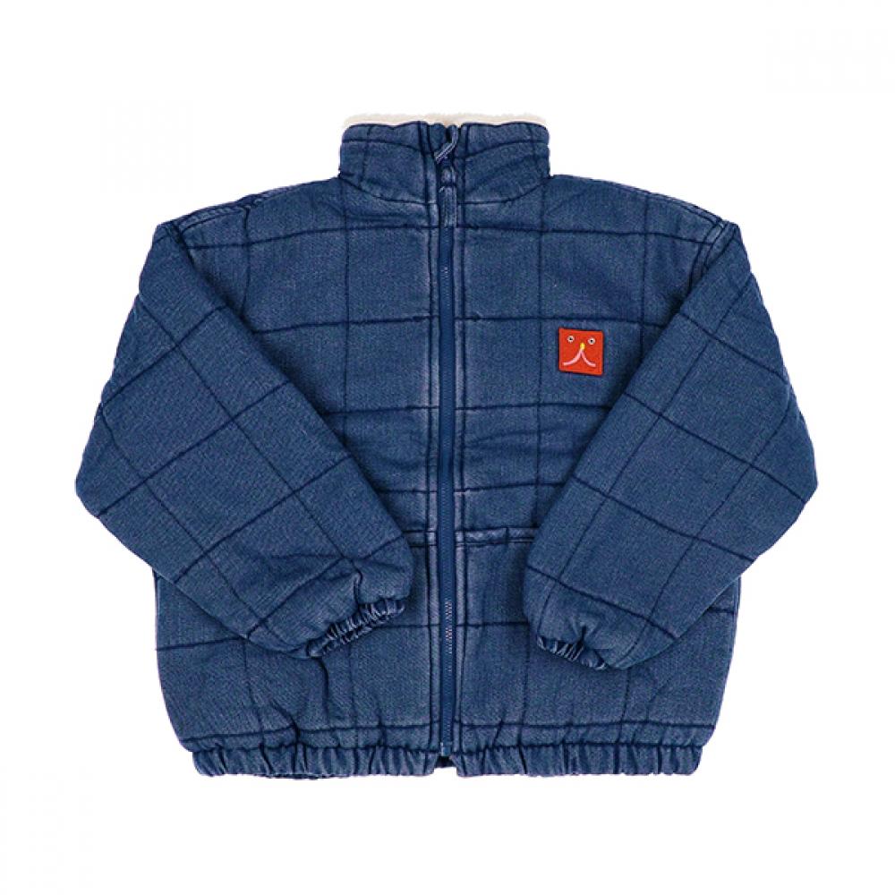 

Boboshoz B224ac127 421 Funny Face Denim Quilted Kids Jacket B224AC127 421 (8A)