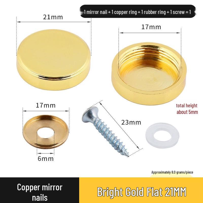 Copricerchio Specchio Rameo per Coperture Decorative
