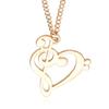 New Europe and America Jewelry Love Note Necklace Fashion Hollow Music Symbols Necklace