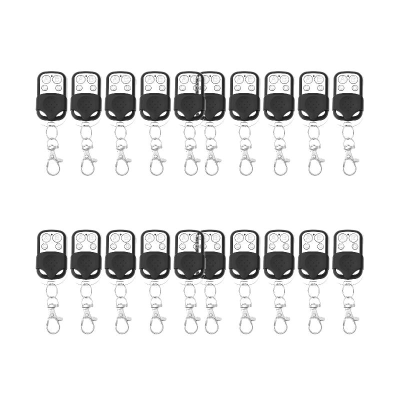 1-20pcs Remote Control Duplicator 433MHz Cloning Fixed Code Remote Control 4 Buttons Universal Wireless Door Opener for Garage