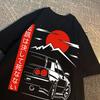 T-shirts Style Japonais Culture JDM GTR Racing Hommes Femmes Street Wear Design Original Oversize 100% Coton Tops Couple T-shirts
