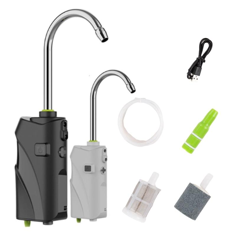 Fishing Tap Fishing Oxygen Pump Tool, Fishing Water Tap with LED Light, Fish Aquarium Air Pumps, Water Oxygen Air Pumps