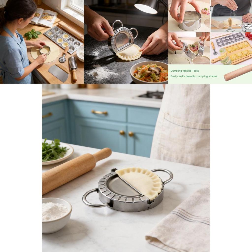 Italian Pasta And Dumpling Making Set With Wooden Tools For Home Kitchen Cooking