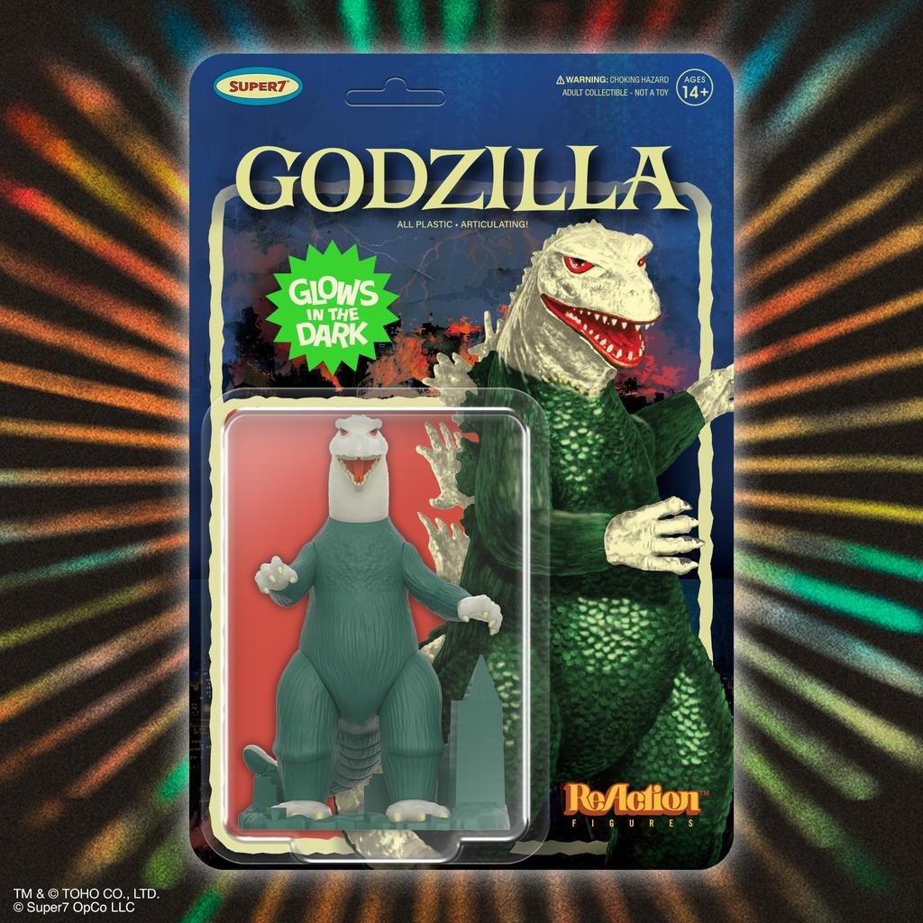 Super7 Toho Reaction Figure Godzilla Model Kit Action Figure (Glow)