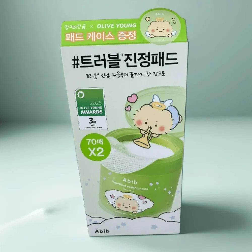 

ABIB Houttuynia Cordata Blemish Essence Pads Clear Touch 70 Sheets Mangom Collab