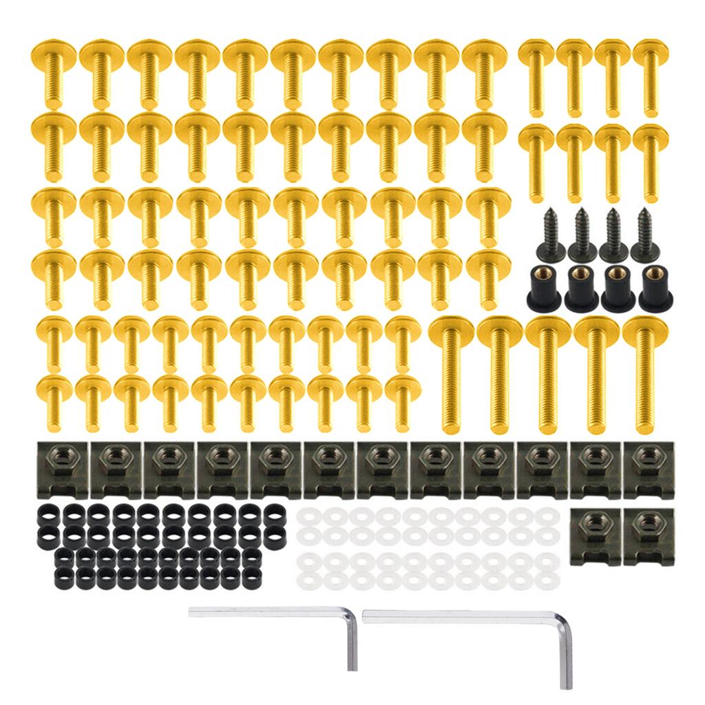 Fairing Bolts Kit Fit for Kawasaki Ninja EX 250 250R 300 400 500 500R 1986-2017 2018 2019 Black/ Red/Blue/Gold/Silver/Green