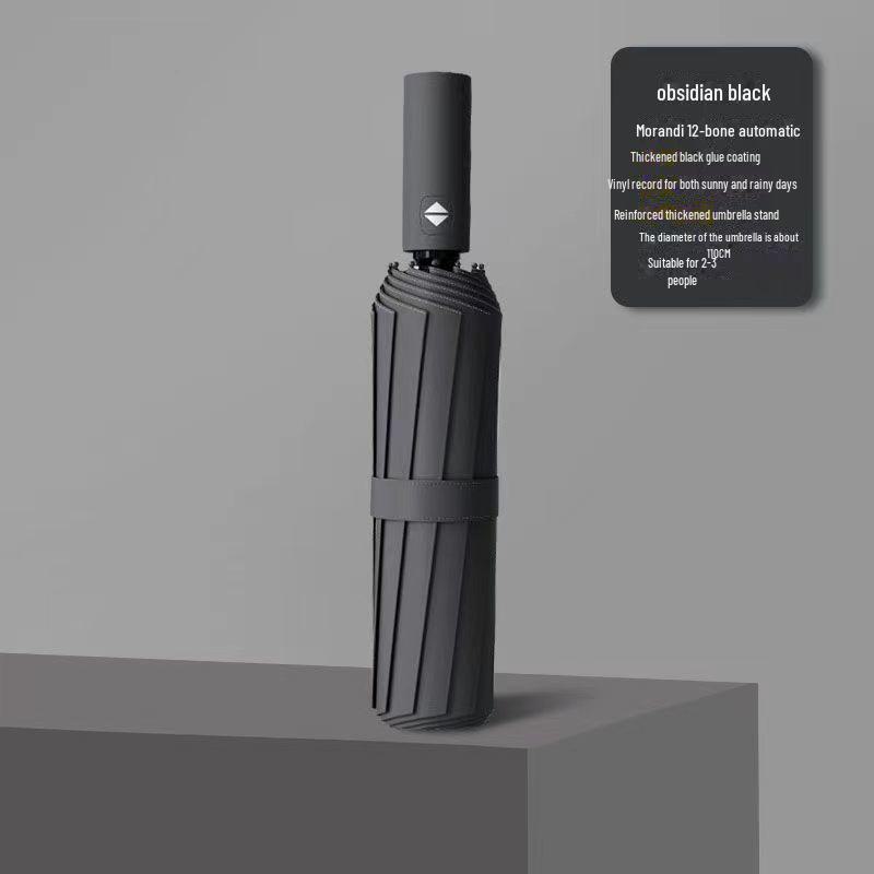 Parapluie pliant automatique coréen à double usage pour étudiantes - Protection contre le soleil et la pluie, résistant aux UV, grand.
