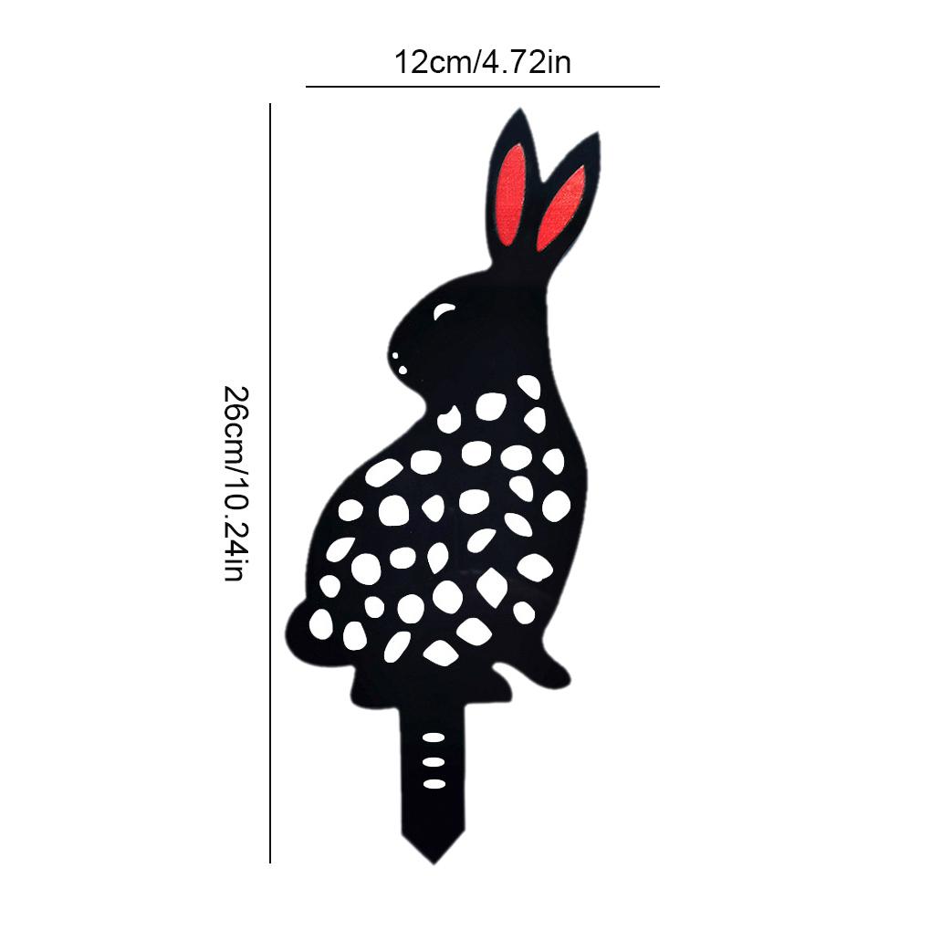 Estaca de arte de quintal acrílico gramado oco à prova d'água jardim coelho estaca decoração novo