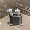 Mini-Aufbewahrungsbox für elektrische Zahnbürstenköpfe, Halter für elektrische Zahnbürstenköpfe, Platzsparender Kunststoff-Organizer für Badezimmer-Arbeitsplatten